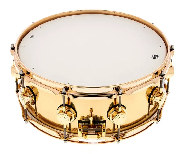 DW 14"x5,5" Brass Snare, vista dall'alto, photo 2