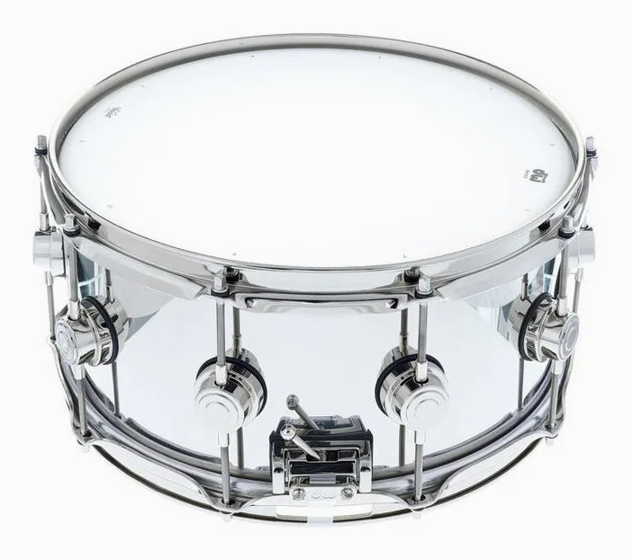 DW 14"x6,5" Stainless Steel Snare, su sfondo neutro, photo 2