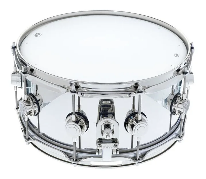 DW 14"x6,5" Stainless Steel Snare, vista di tre quarti, photo 3