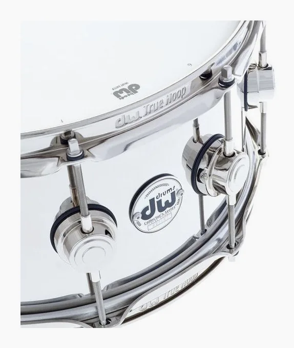 DW 14"x6,5" Stainless Steel Snare, vista di tre quarti, photo 4