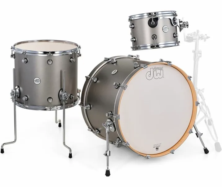 DW Design Titanium Satin 3pcs Kit, vista di lato, photo 3