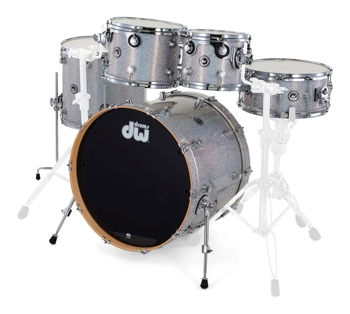 DW DWe E33 5pcs Set Finish Ply DN, su sfondo neutro
