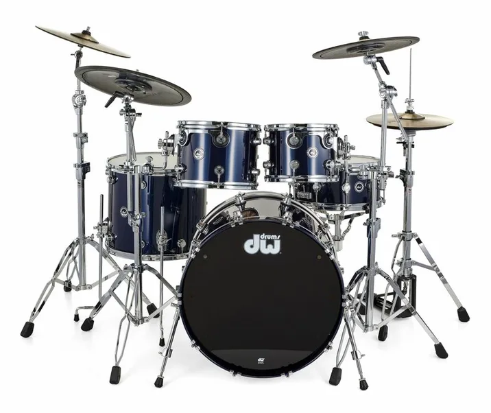 DW DWe E33 Drum Kit Midnight Blue, su sfondo neutro, photo 2