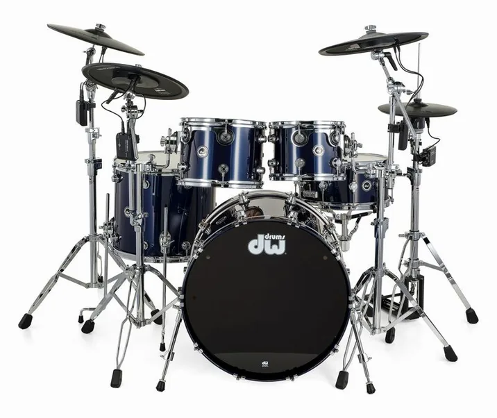 DW DWe E33 V-Cymbal Drum Kit MB, su sfondo neutro, photo 2
