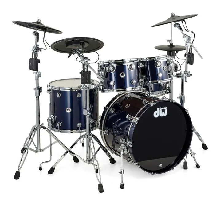 DW DWe E33 V-Cymbal Drum Kit MB, vista frontale, photo 3