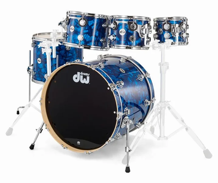DW Finish Ply Blue Moonstone, di fronte su sfondo neutro