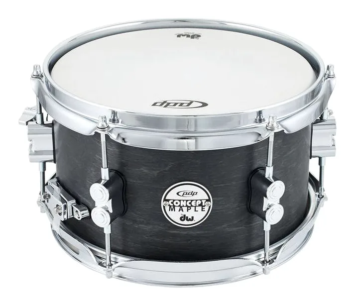 DW PDP 10"x06" Black Wax Snare, vista frontale