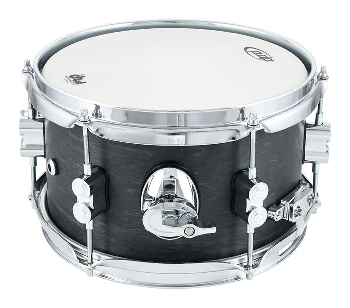 DW PDP 10"x06" Black Wax Snare, dettaglio ravvicinato, photo 3