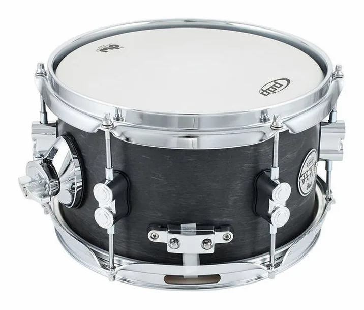DW PDP 10"x06" Black Wax Snare, dettaglio ravvicinato, photo 4