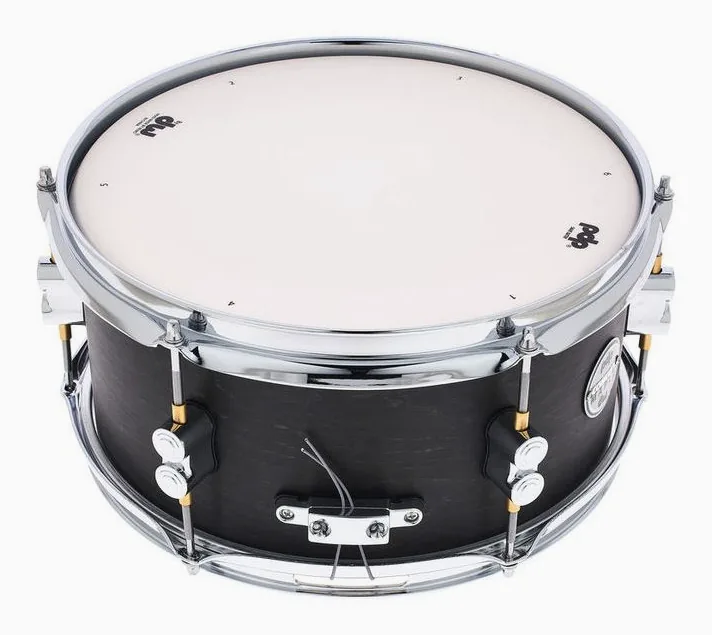 DW PDP 12"x06" Black Wax Snare, dettaglio ravvicinato, photo 3