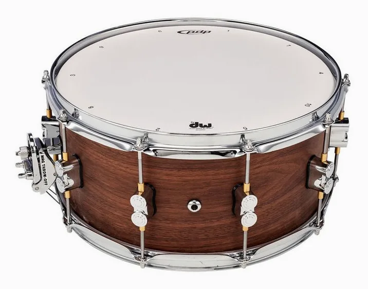 DW PDP 14"x6,5" Walnut Snare, vista frontale, photo 4