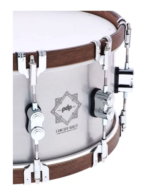 DW PDP 14"x6,5" Concept Alu Snare, su sfondo neutro, photo 4