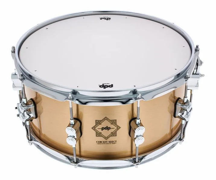 DW PDP 14"x6,5" Concept Bronze, vista frontale