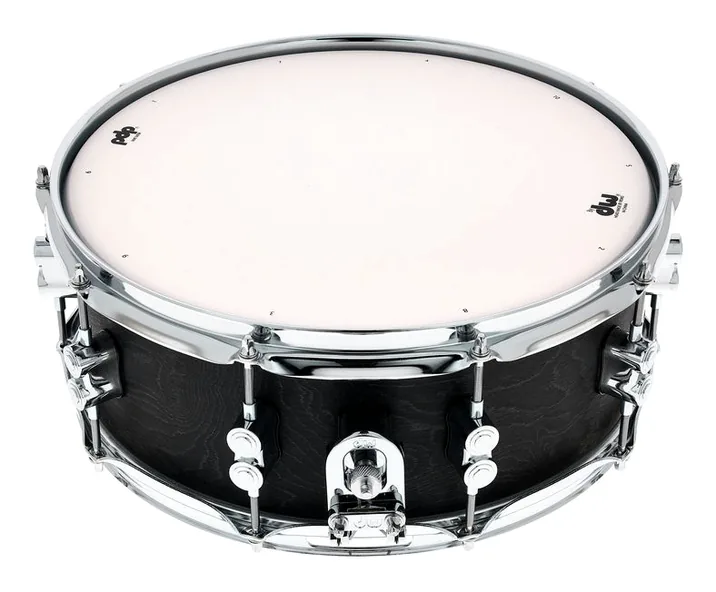 DW PDP 14"x5,5" Black Wax Snare, vista frontale, photo 2