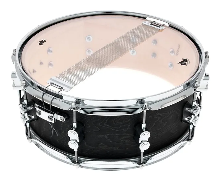 DW PDP 14"x5,5" Black Wax Snare, dettaglio ravvicinato, photo 4
