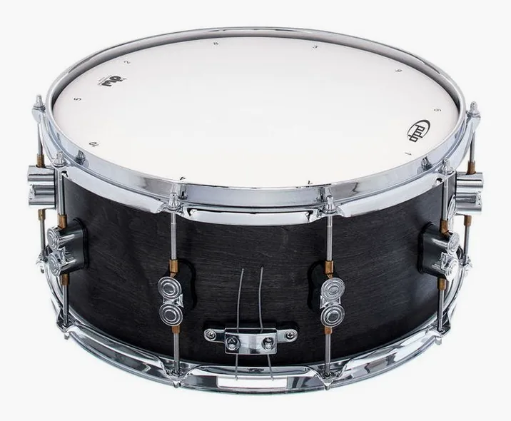 DW PDP 14"x6,5" Black Wax Snare, vista frontale, photo 3