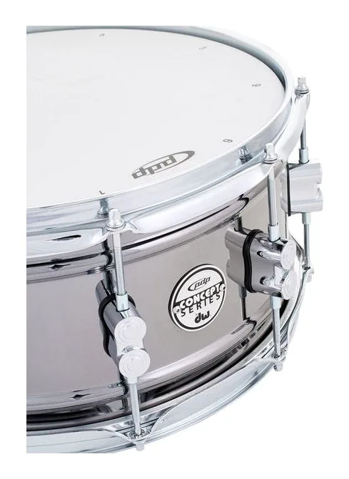 DW PDP 14"x6,5" Steel BN, su sfondo neutro, photo 4