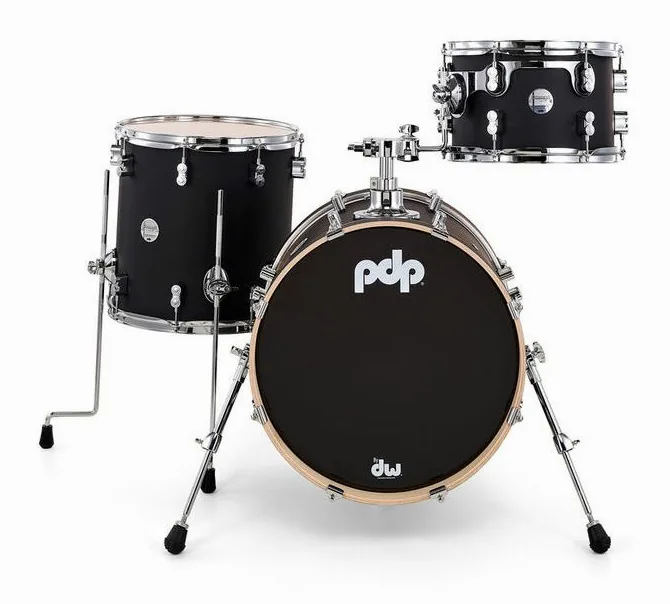 DW PDP CM Bop Satin Black, su sfondo neutro, photo 2