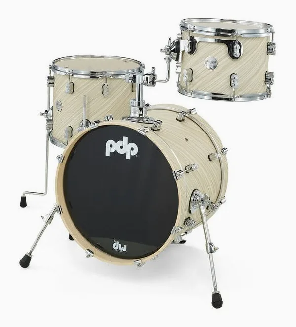 DW PDP CM Bop Twisted Ivory, vista frontale