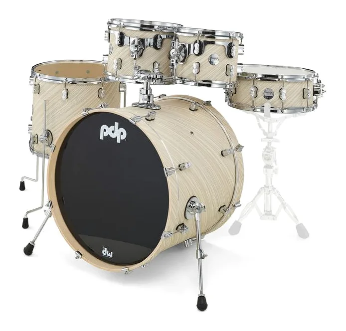 DW PDP CM5 Standard Twisted Ivory, vista frontale