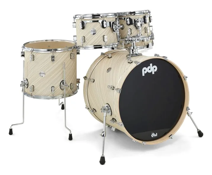 DW PDP CM5 Standard Twisted Ivory, su sfondo neutro, photo 3