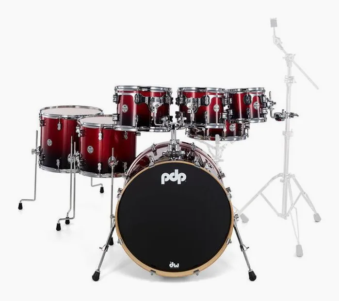 DW PDP CM7 Red to Black, vista di lato, photo 2