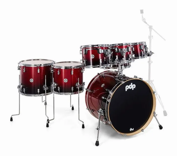 DW PDP CM7 Red to Black, vista di lato, photo 3