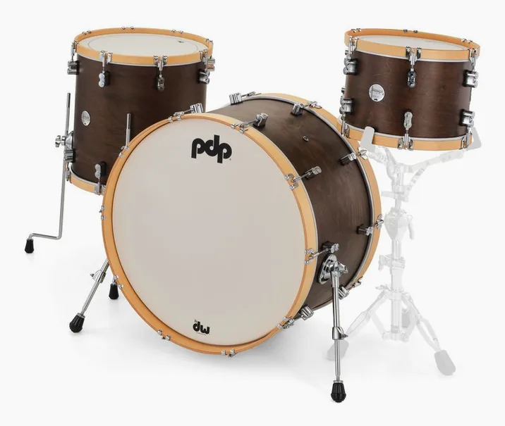 DW PDP Concept Classic 24 Walnut, vista frontale