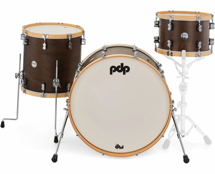 DW PDP Concept Classic 24 Walnut, vista di lato, photo 2