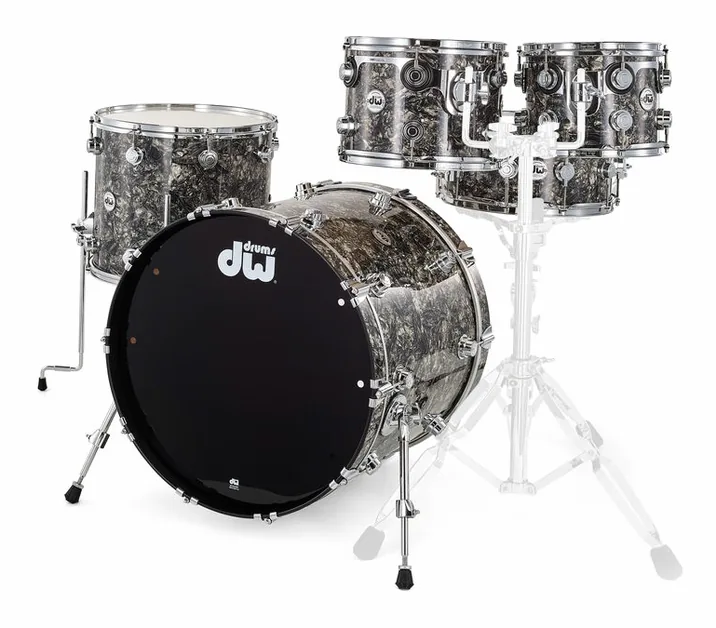 DW PurpleCore MAP Silver Abalone, di fronte su sfondo neutro