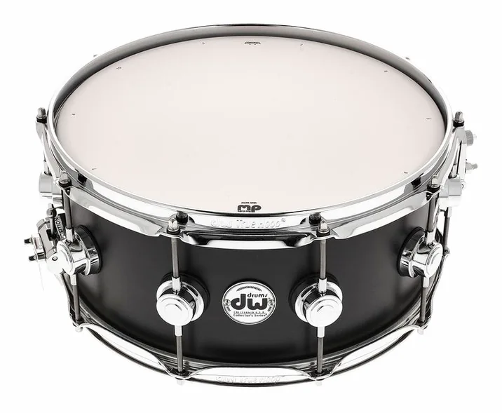 DW Satin Oil 14"x06" Ebony Snare, dettaglio frontale