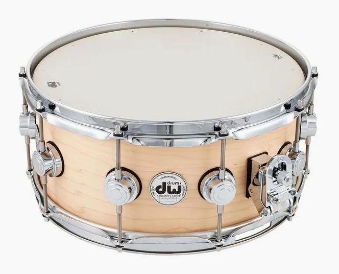 DW Satin Oil 14"x06" Snare, di fronte su sfondo neutro