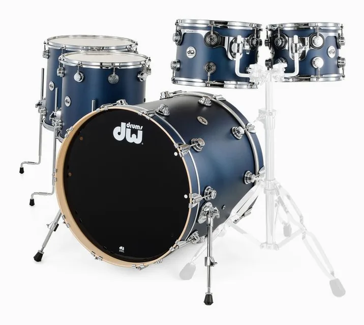 DW Satin Oil 2up2down Regal Blue, di fronte su sfondo neutro