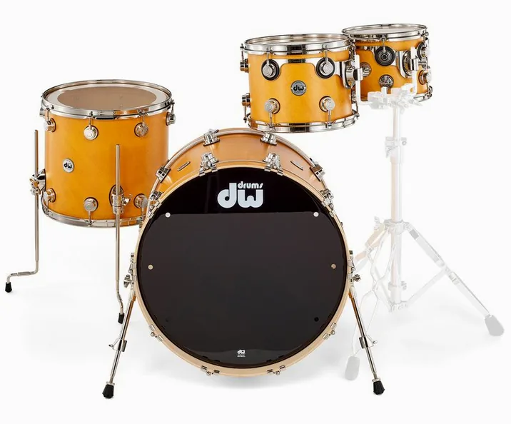 DW Satin Oil Shell Set Amber, vista di tre quarti, photo 2