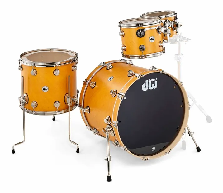 DW Satin Oil Shell Set Amber, vista di tre quarti, photo 3