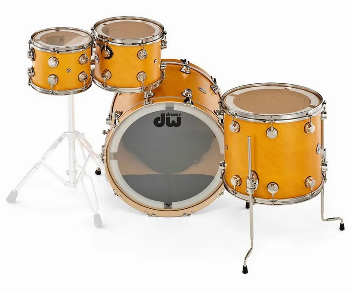 DW Satin Oil Shell Set Amber, su sfondo neutro, photo 4