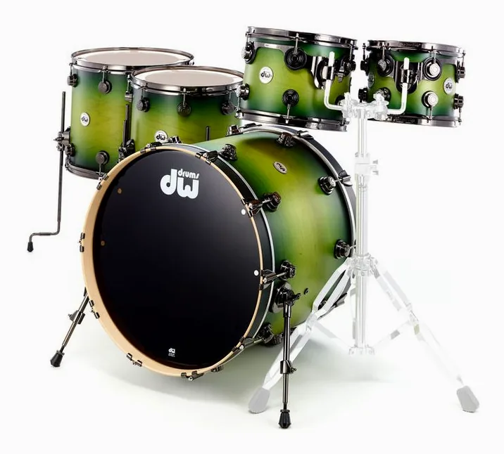 DW Satin Specialty Green Burst, dettaglio frontale