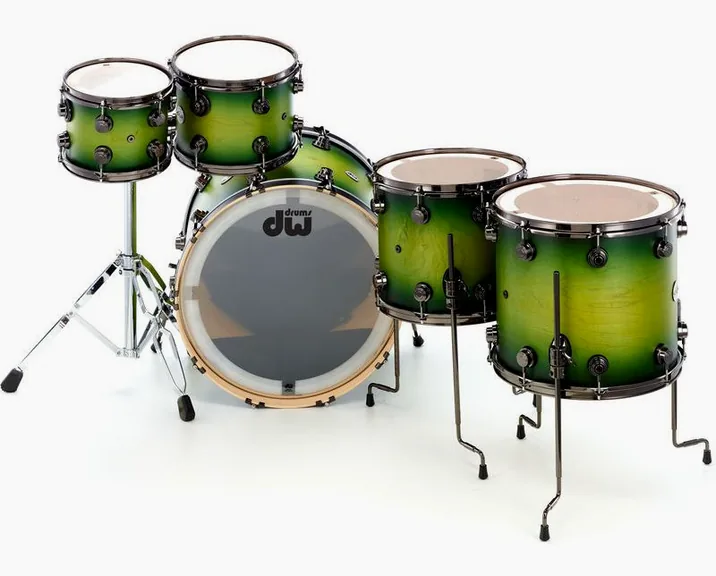 DW Satin Specialty Green Burst, dettaglio ravvicinato, photo 3