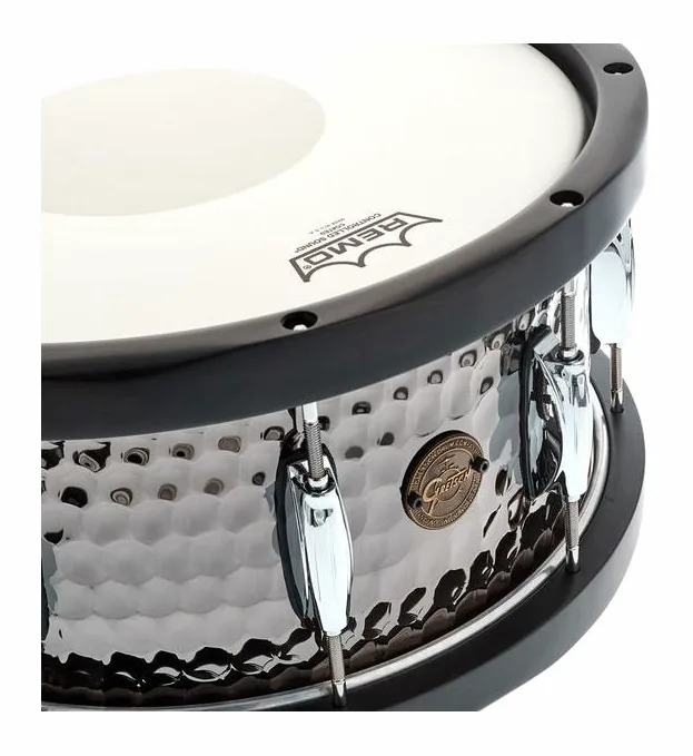 Gretsch Drums 14"x6,5" Black Hammered Sn. WH, su sfondo neutro, photo 4