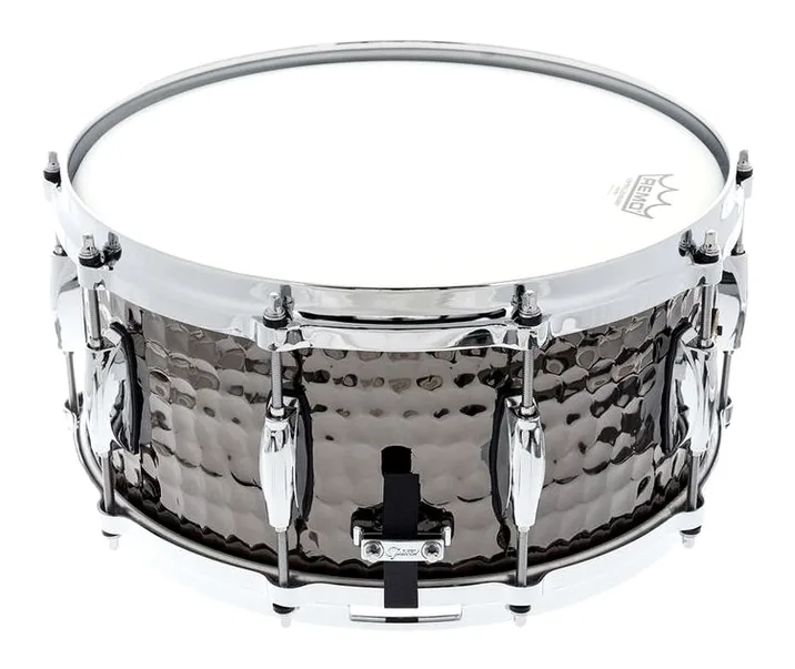 Gretsch Drums 14"x6,5" Black Hammered Snare, dettaglio ravvicinato, photo 2