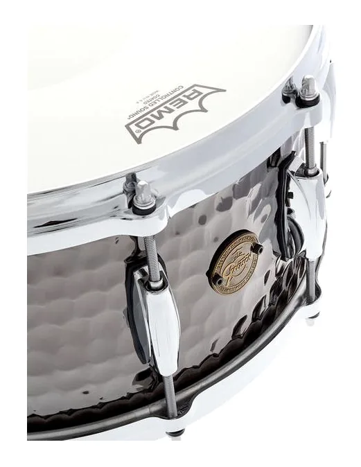 Gretsch Drums 14"x6,5" Black Hammered Snare, vista dall'alto, photo 4