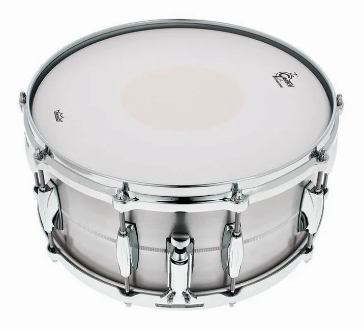 Gretsch Drums 14"x6,5" Solid Aluminum Snare, vista di tre quarti, photo 2