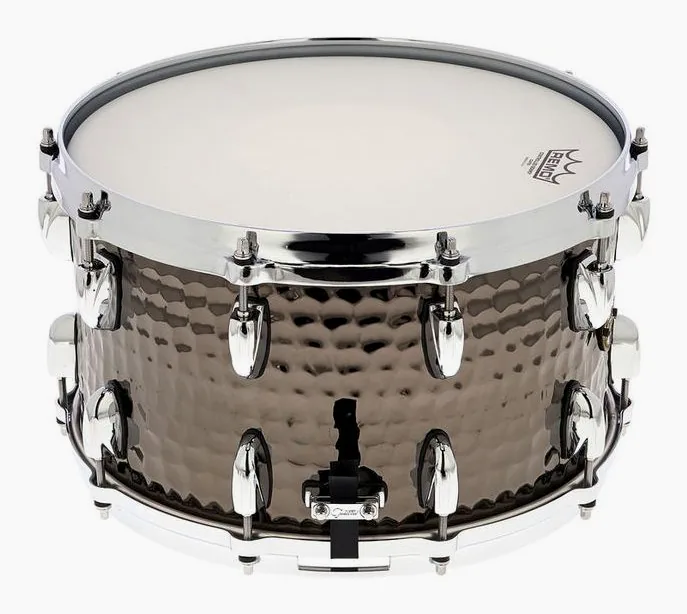 Gretsch Drums 14"x8" Black Hammered Snare, vista dall'alto, photo 2