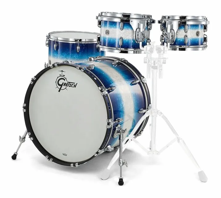 Gretsch Drums Brooklyn Standard Set Blue, dettaglio frontale