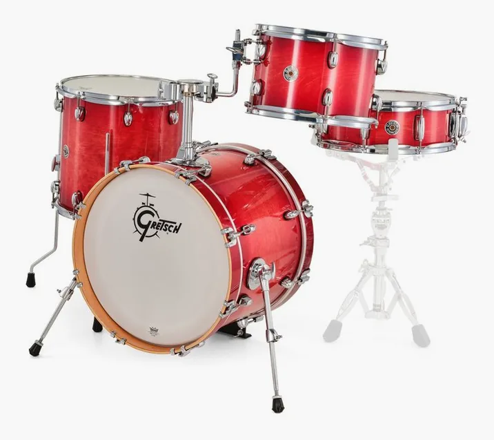 Gretsch Drums Catalina Club Jazz Crimson Bst, di fronte su sfondo neutro