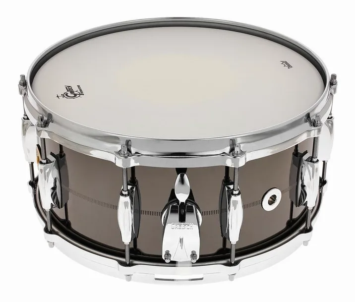 Gretsch Drums 14"x6,5" Solid Steel Snare, su sfondo neutro, photo 2