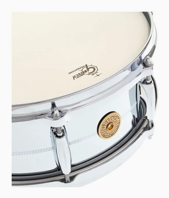 Gretsch Drums 14"x05" Snare Chrome o. Brass, vista frontale, photo 4