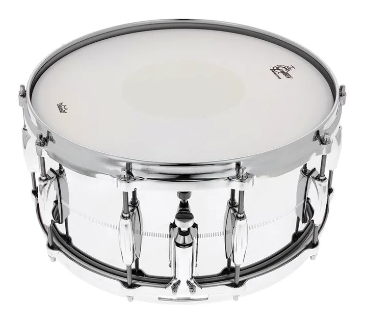 Gretsch Drums 14"x6,5" Snare Chrome o. Brass, vista frontale, photo 4