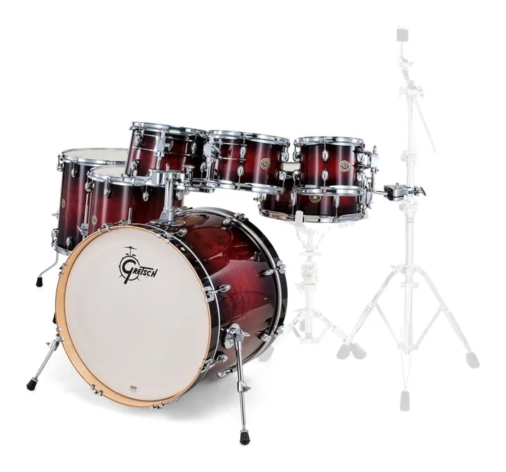 Gretsch Drums Catalina Maple 7-piece DCB, di fronte su sfondo neutro
