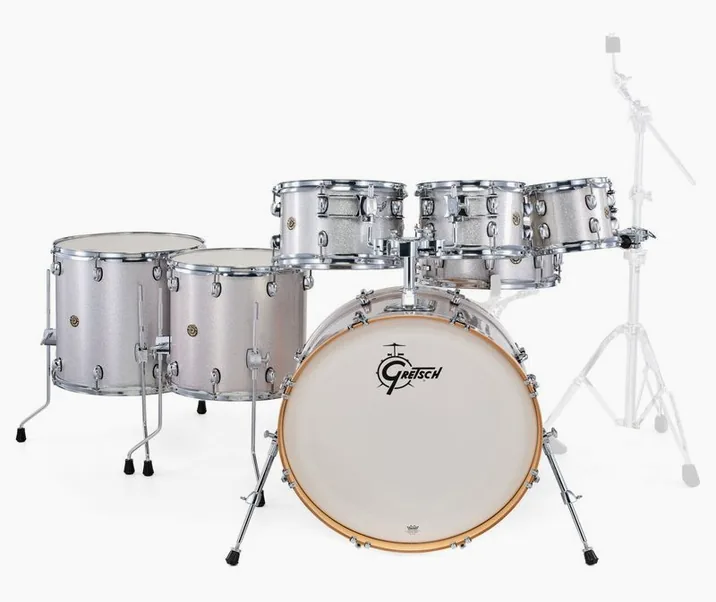 Gretsch Drums Catalina Maple 7-piece Silver, vista di lato, photo 2